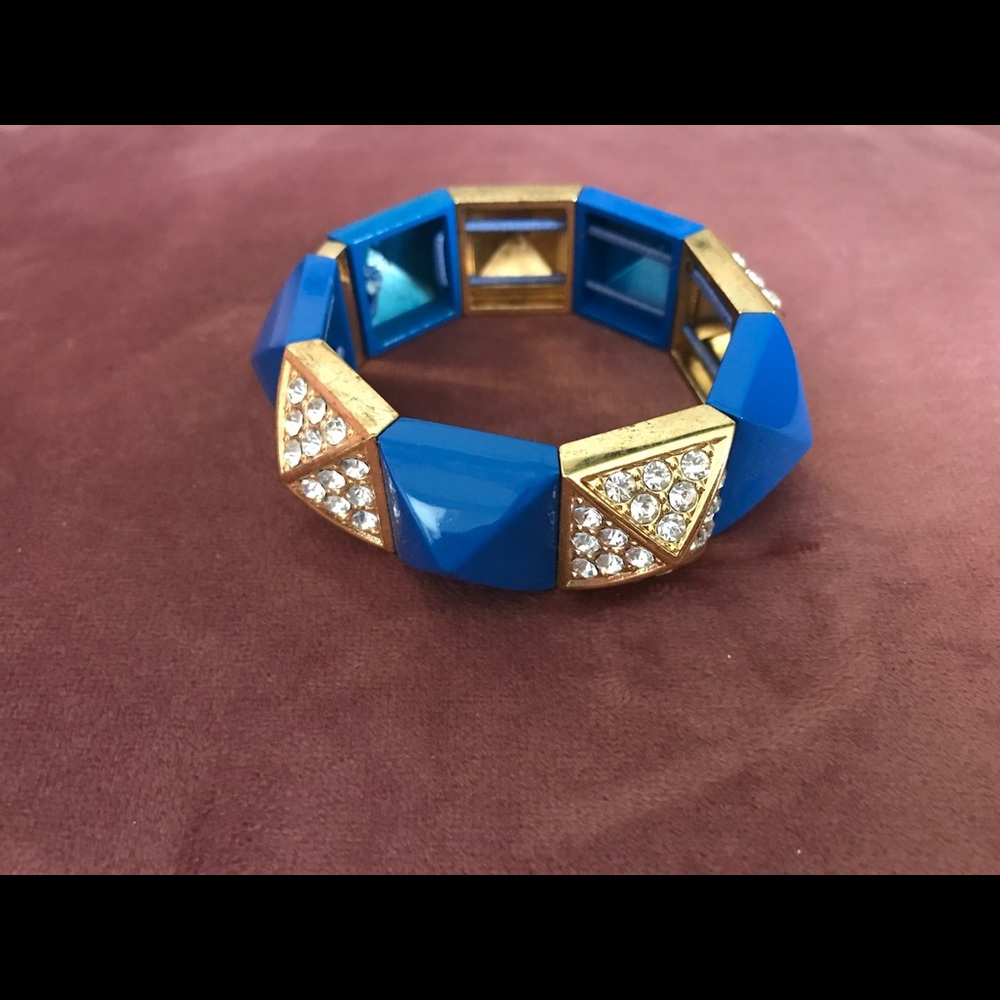Juicy Couture blue bracelet with rhinestones